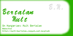 bertalan mult business card